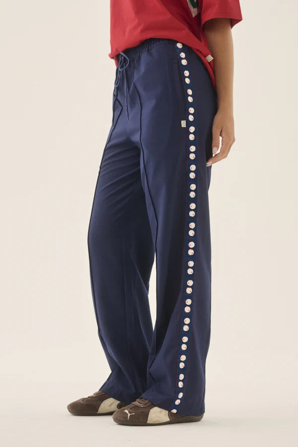 Araminta James Pomodoro Twill Pant in Midnight Navy