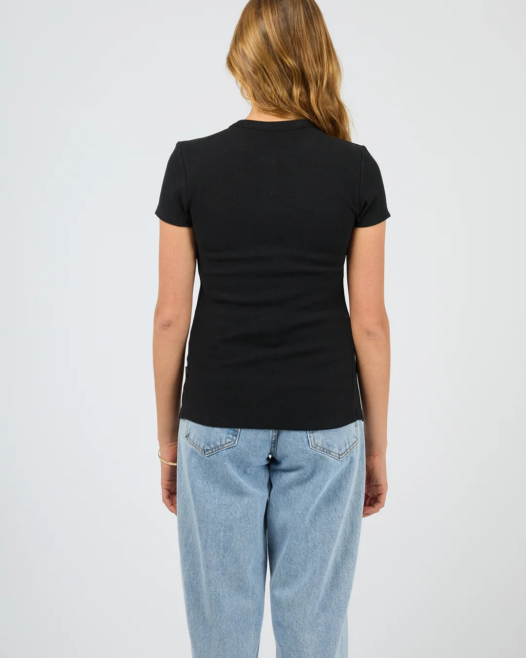 Silent Theory Button Up Short Sleeve Tee in Black