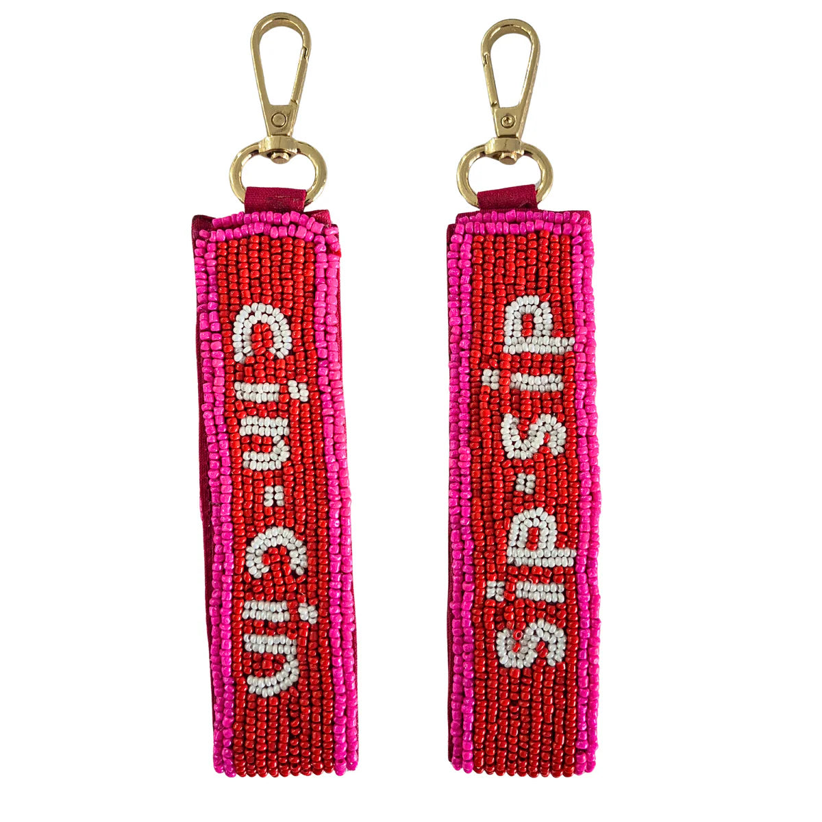 Zoda Accessories Beaded Words Keychain