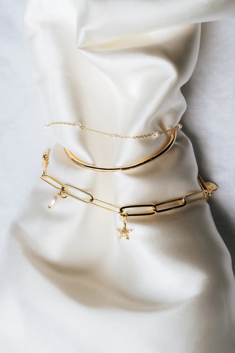 Liberte Lilibet Gold Pearl Bracelet