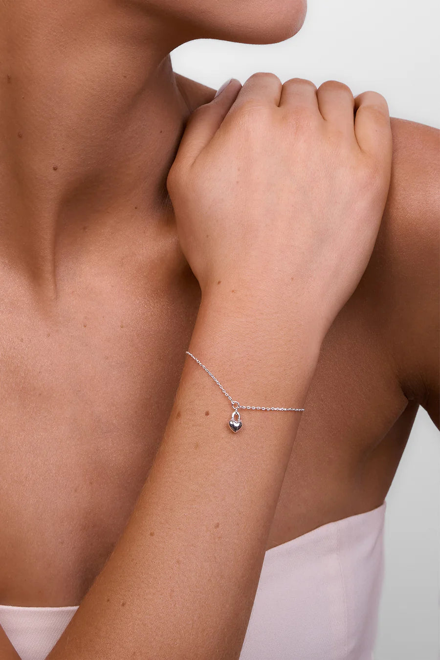 Liberte Winniw Silver Heart Bracelet