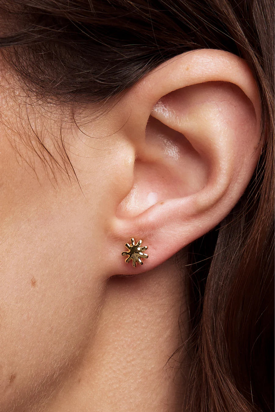 Liberte Petite Sun Earring - Silver and Gold