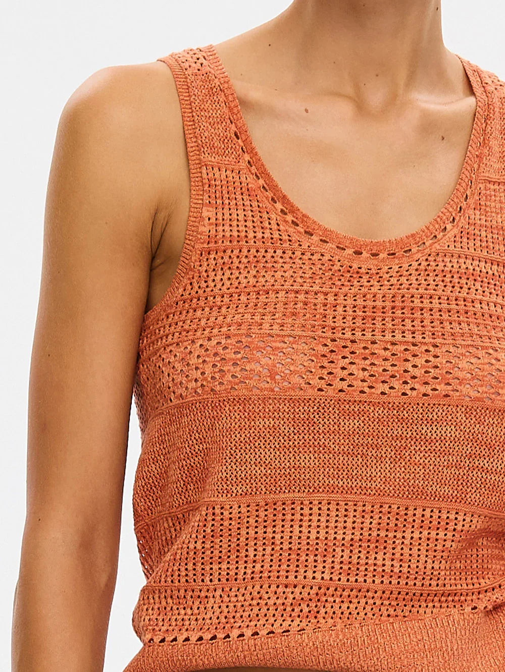 Kivari Jacqui Knit Cami in Rust