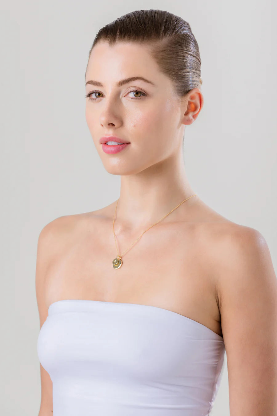 Liberte Beck Silver Clear Necklace