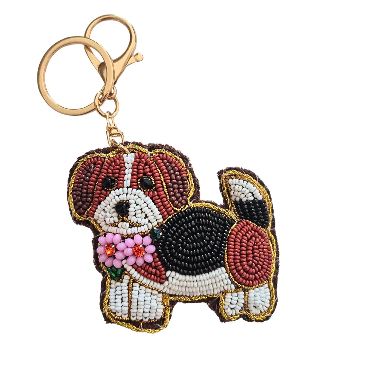Zoda Accessories Beaded Shape Keychain