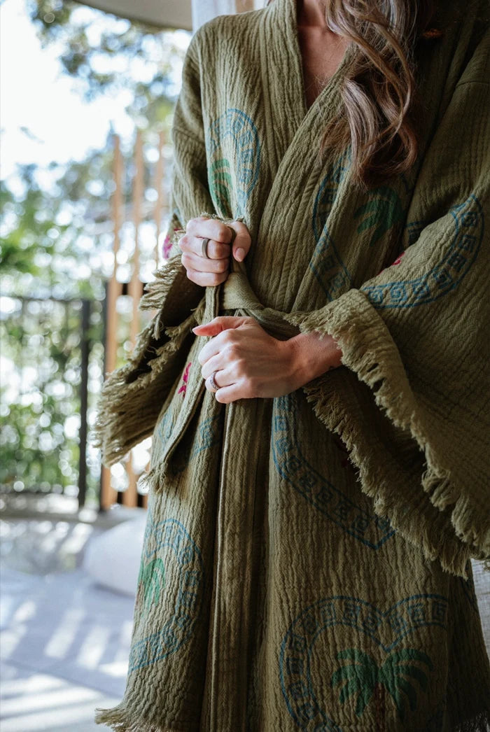 Cie Cie + Co Midi Robe in Kiwi