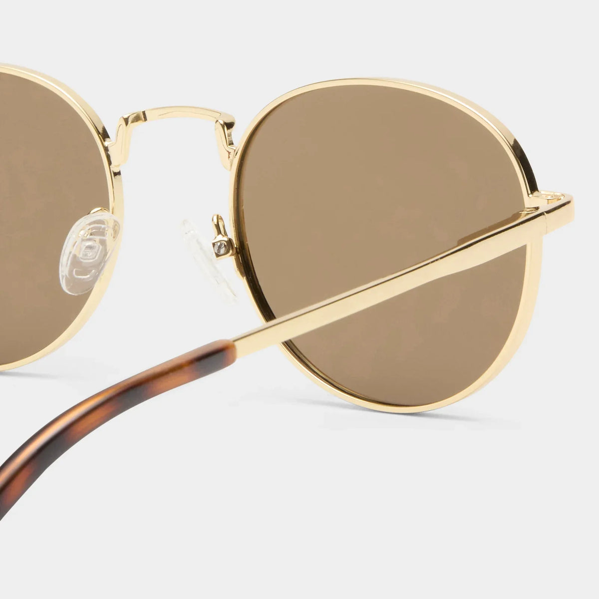 Le Specs Lost Legacy in Gold Brown Mono