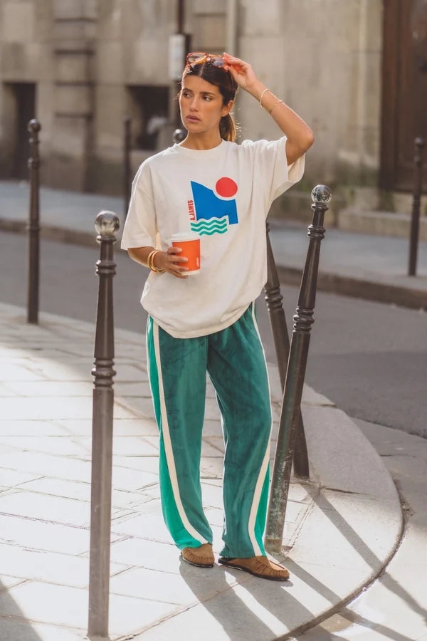 Araminta James Palmera Oversized Sun Tee in Warm White