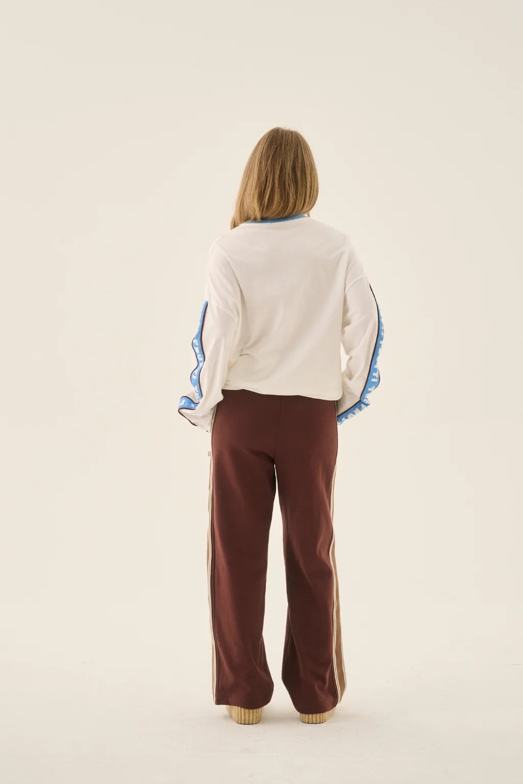 Araminta James Frutti Oversized Long Sleeve Tee in Snow