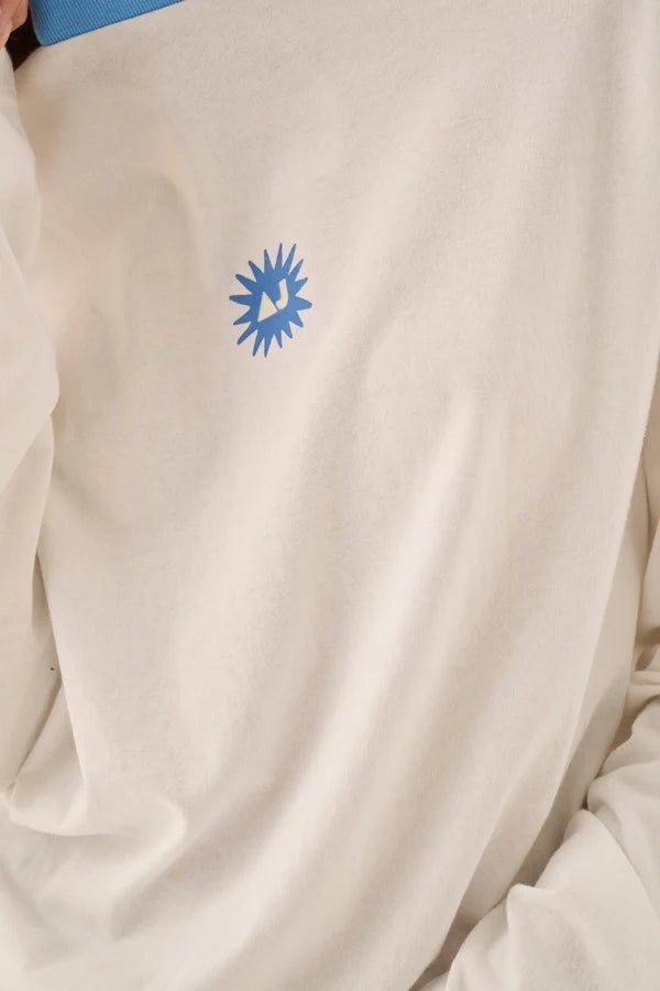 Araminta James Frutti Oversized Long Sleeve Tee in Snow