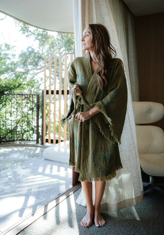 Cie Cie + Co Midi Robe in Kiwi