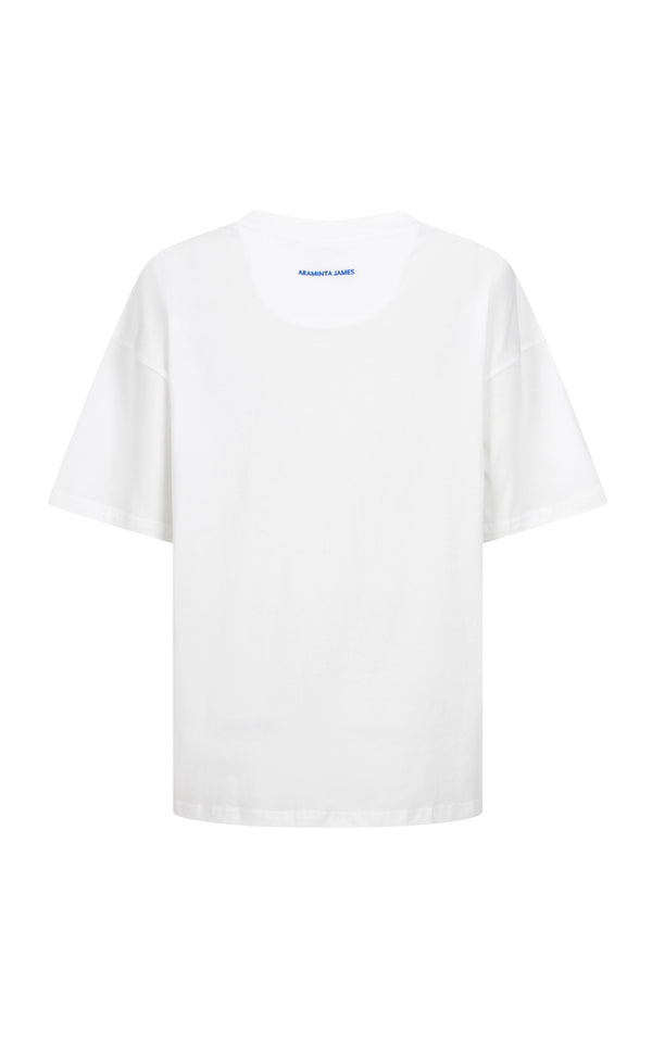 Araminta James Palmera Oversized Sun Tee in Warm White