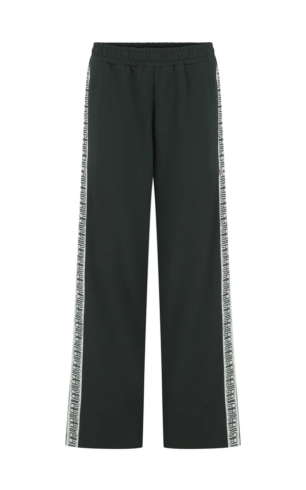 Araminta James AJ Wide Leg Trackpant in Washed Black