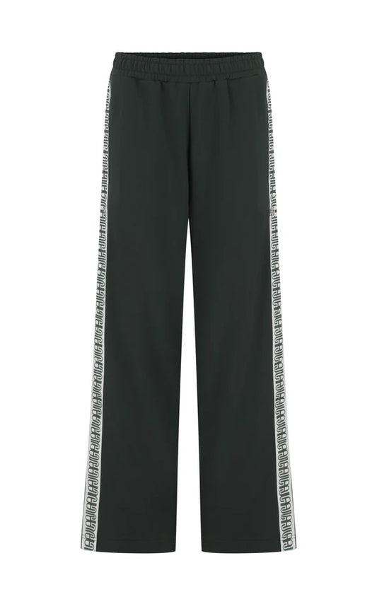 Araminta James AJ Wide Leg Trackpant in Washed Black