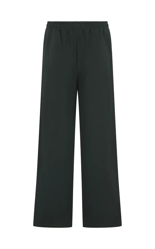 Araminta James AJ Wide Leg Trackpant in Washed Black