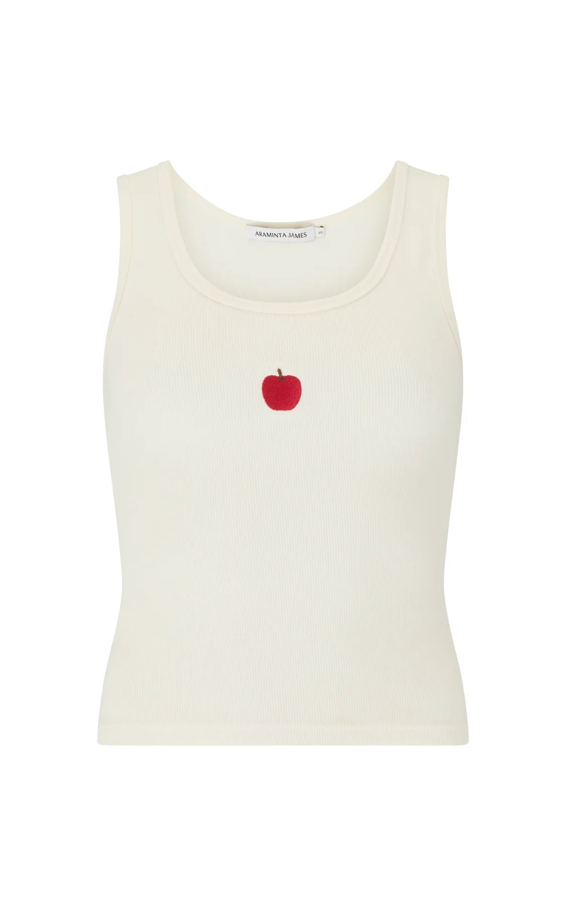 Araminta James Manzana Rib Tank, Coconut
