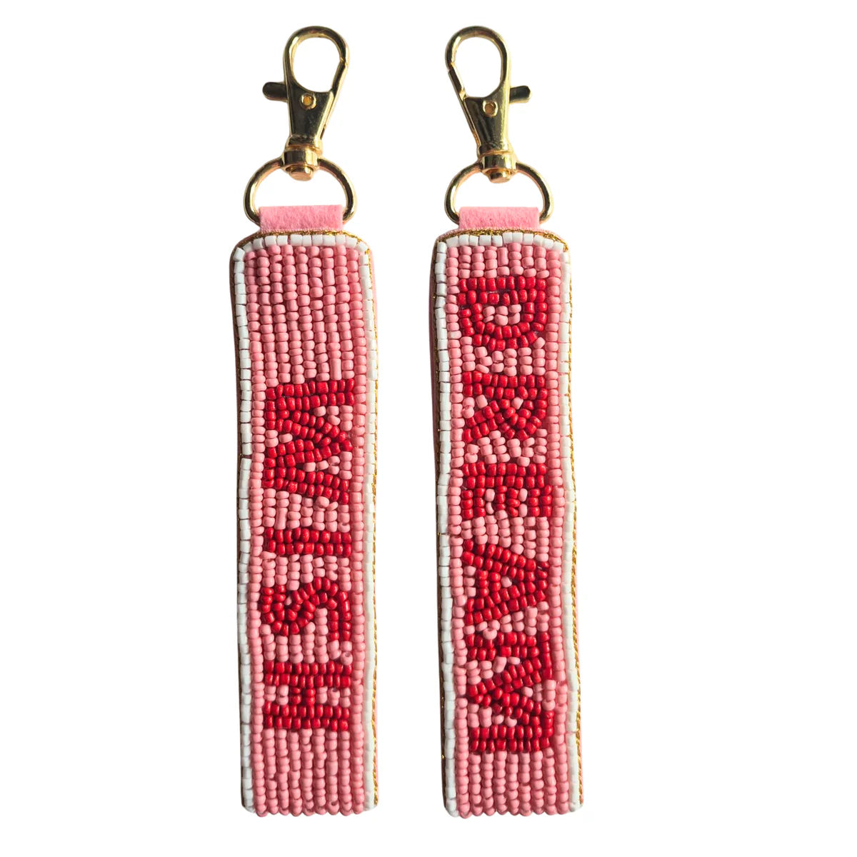 Zoda Accessories Beaded Words Keychain