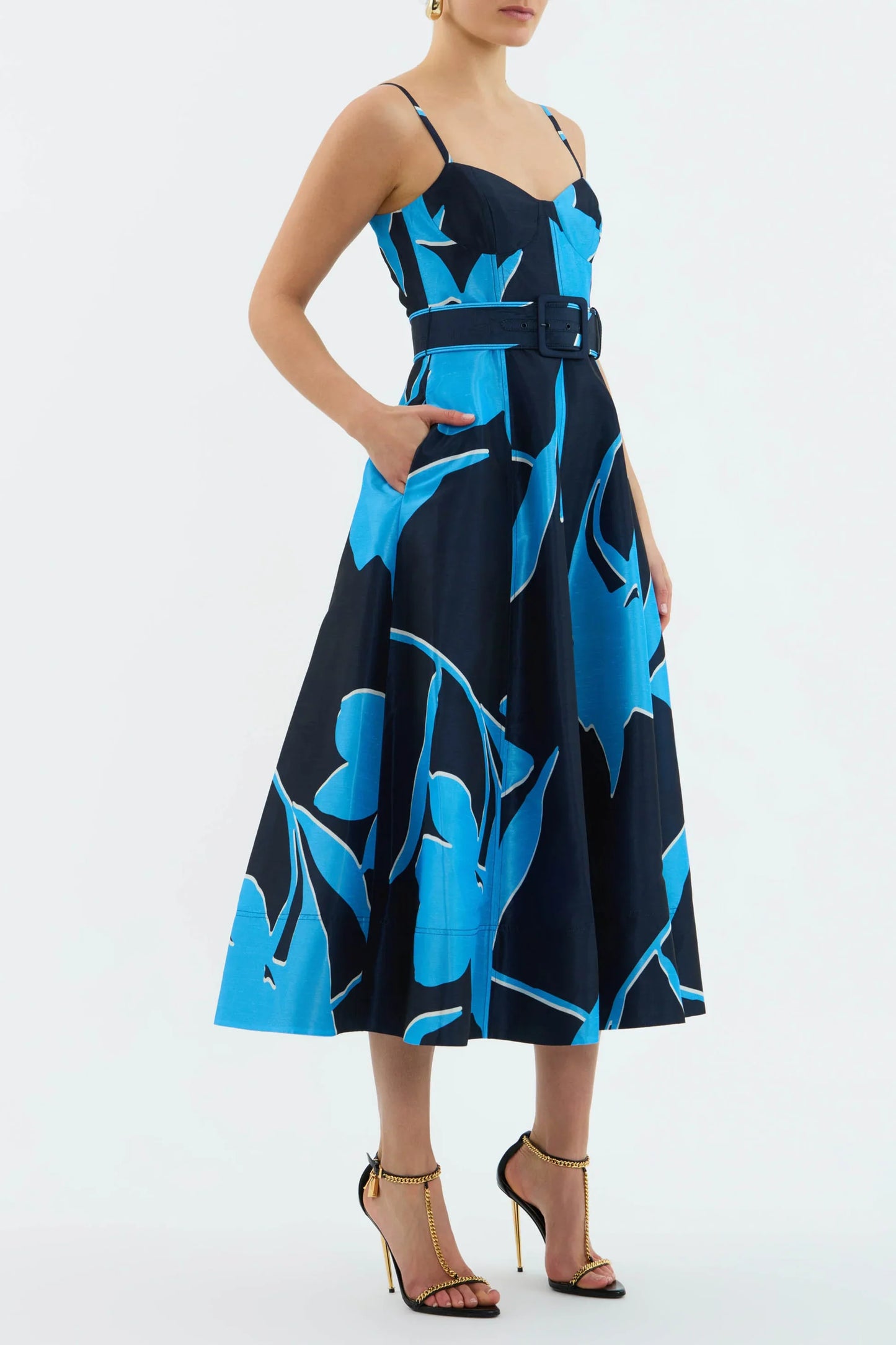 Rebecca Vallance Azzurra Strap Midi