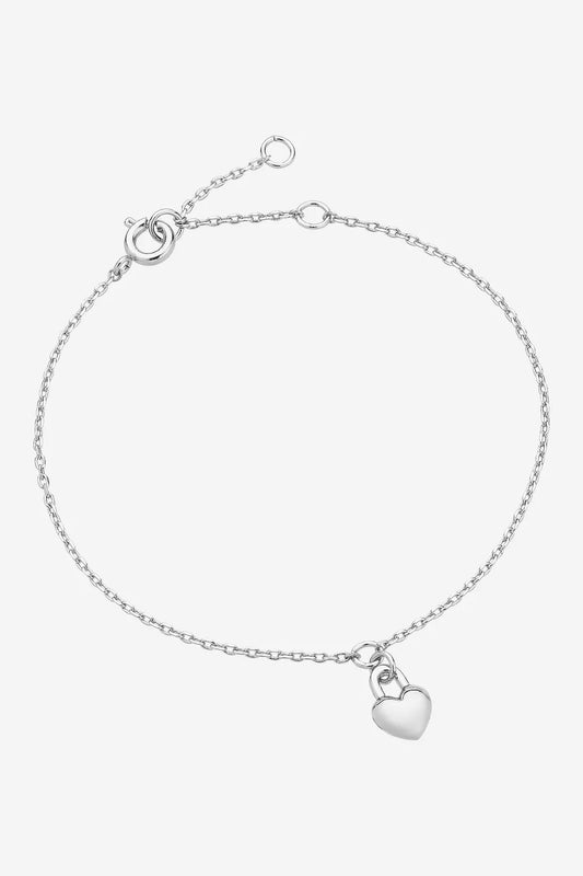 Liberte Winniw Silver Heart Bracelet