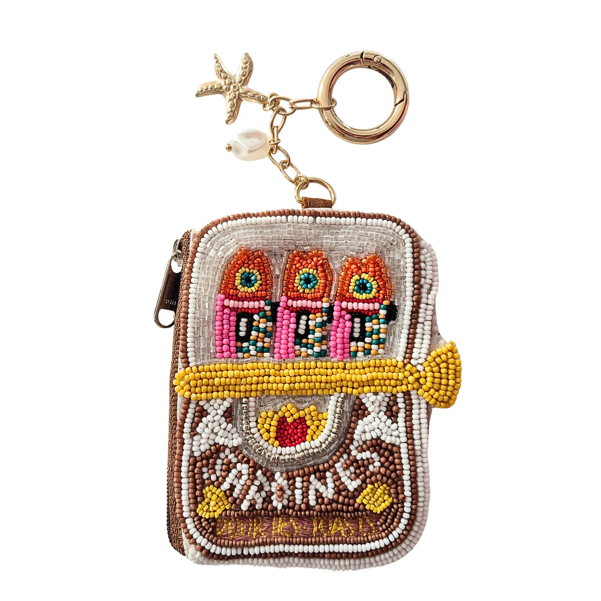 Zoda Accessories Beaded Shape Keychain