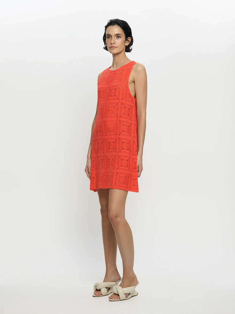 Kivari Brenna Crochet Mini Dress