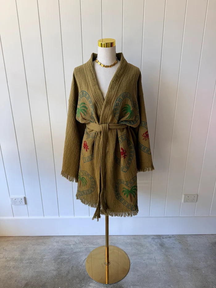 Cie Cie + Co Midi Robe in Kiwi