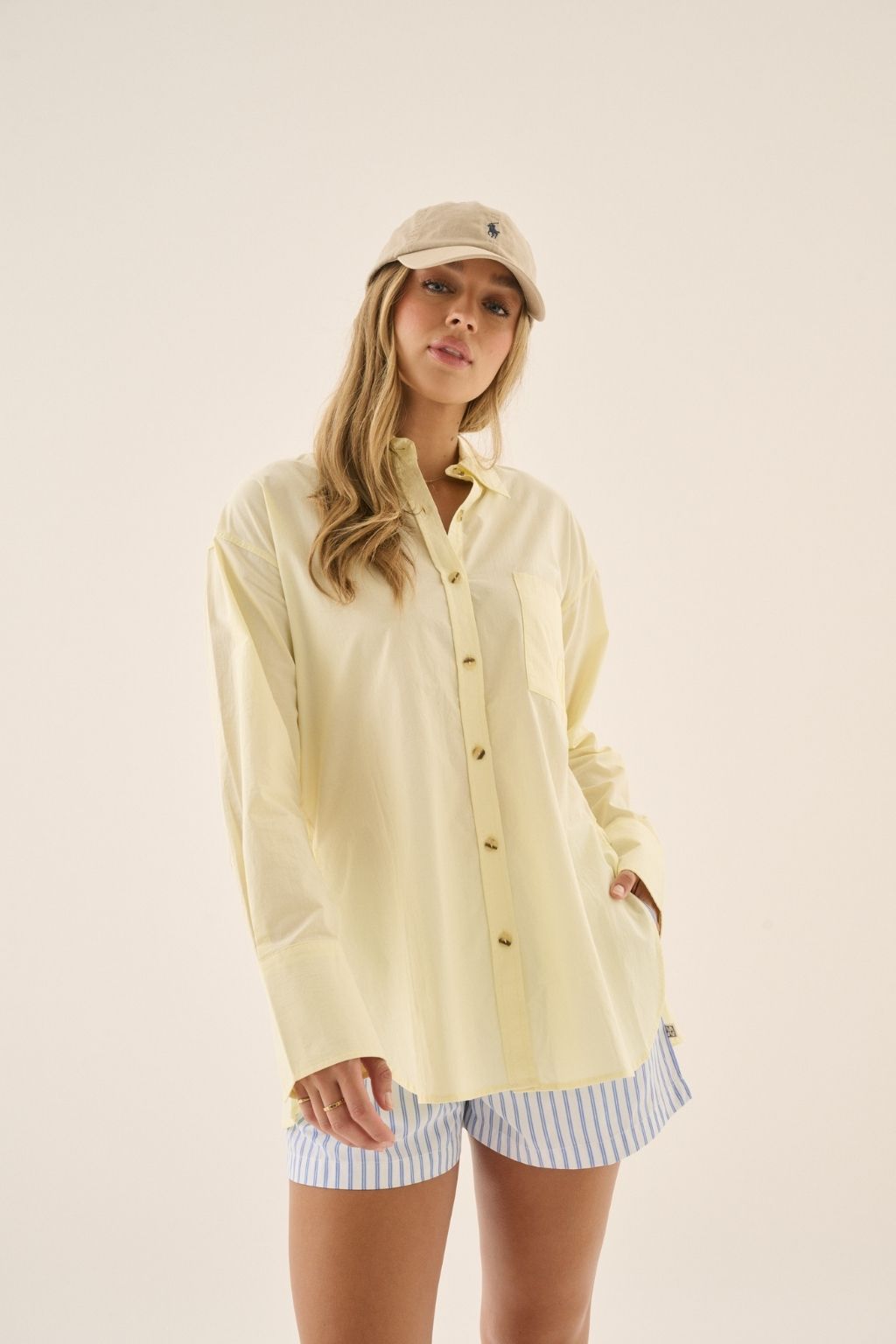 AJ Cotton Shirt Pastel Yellow