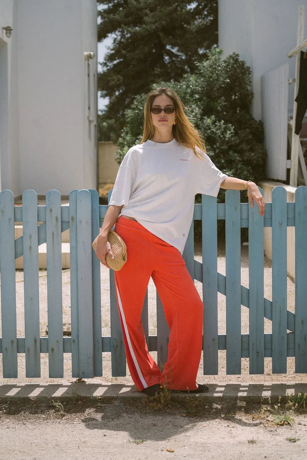 Araminta James Palmera Terry Trackpant in Soft Coral