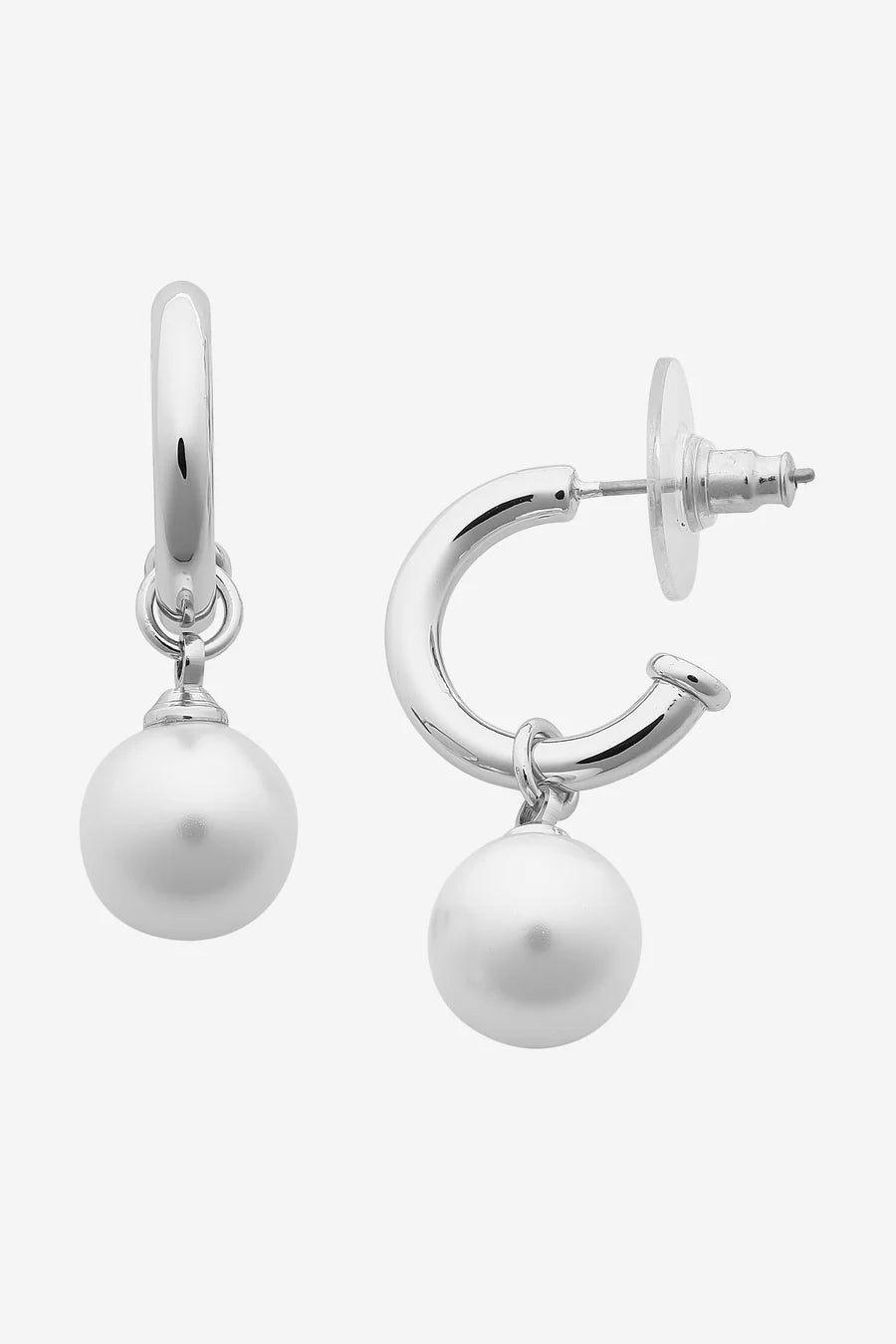 Liberte Fleur Silver Pearl Earring