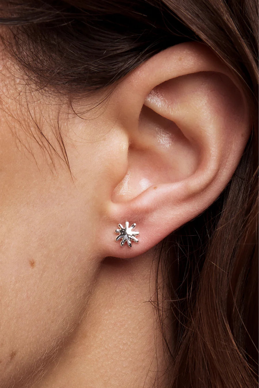 Liberte Petite Sun Earring - Silver and Gold