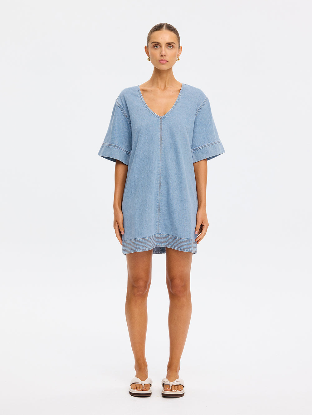 Kivari Emilie Denim Mini Dress
