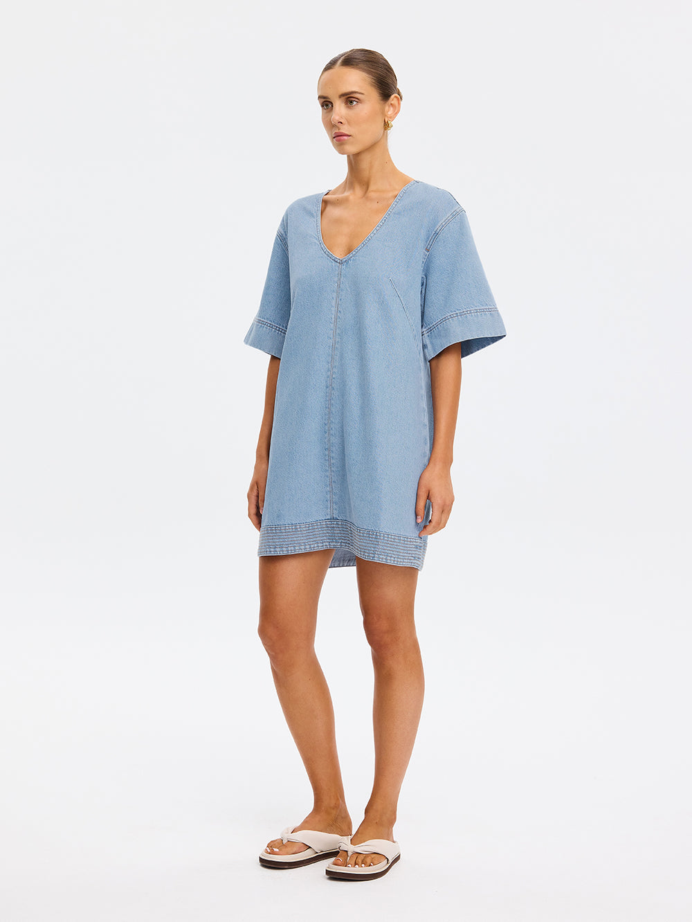 Kivari Emilie Denim Mini Dress