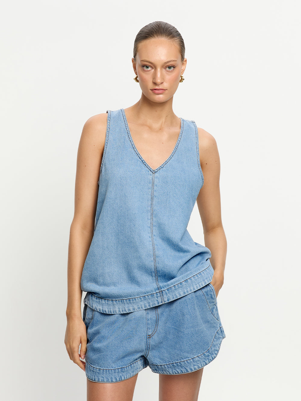 Kivari Emilie Denim Top