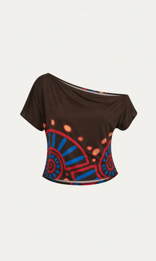 Liandra Key-Hole Top in Nautilus