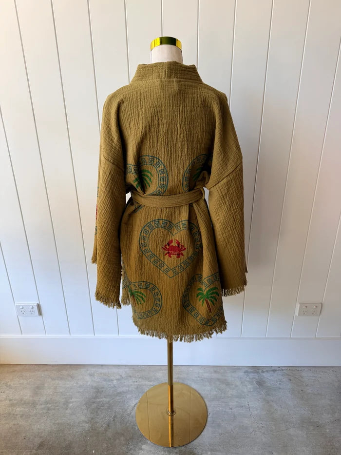 Cie Cie + Co Midi Robe in Kiwi