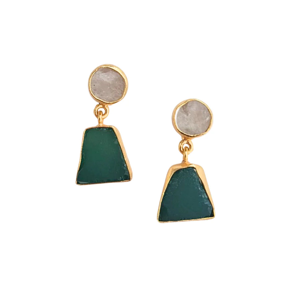 Zoda Accessories Natural Stone Gemstone Earrings