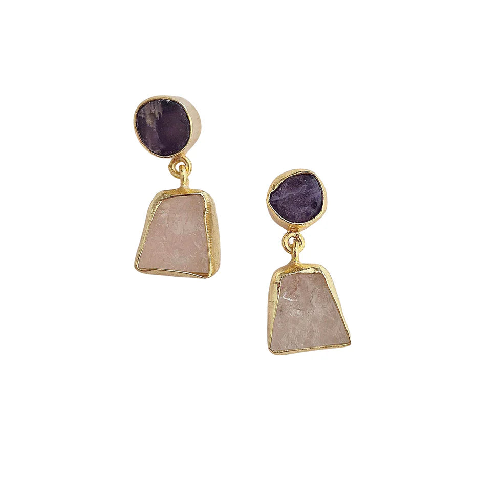 Zoda Accessories Natural Stone Gemstone Earrings