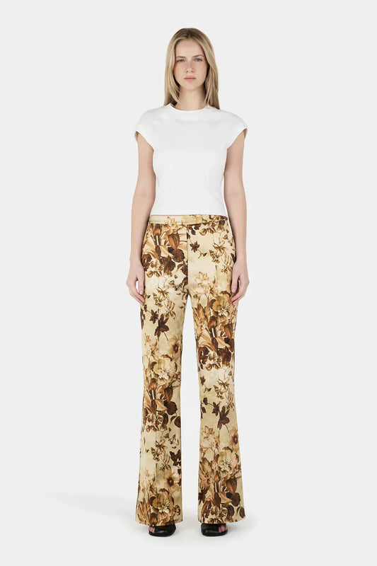 Hansen & Gretel Francesca Pants - Sepia Floral