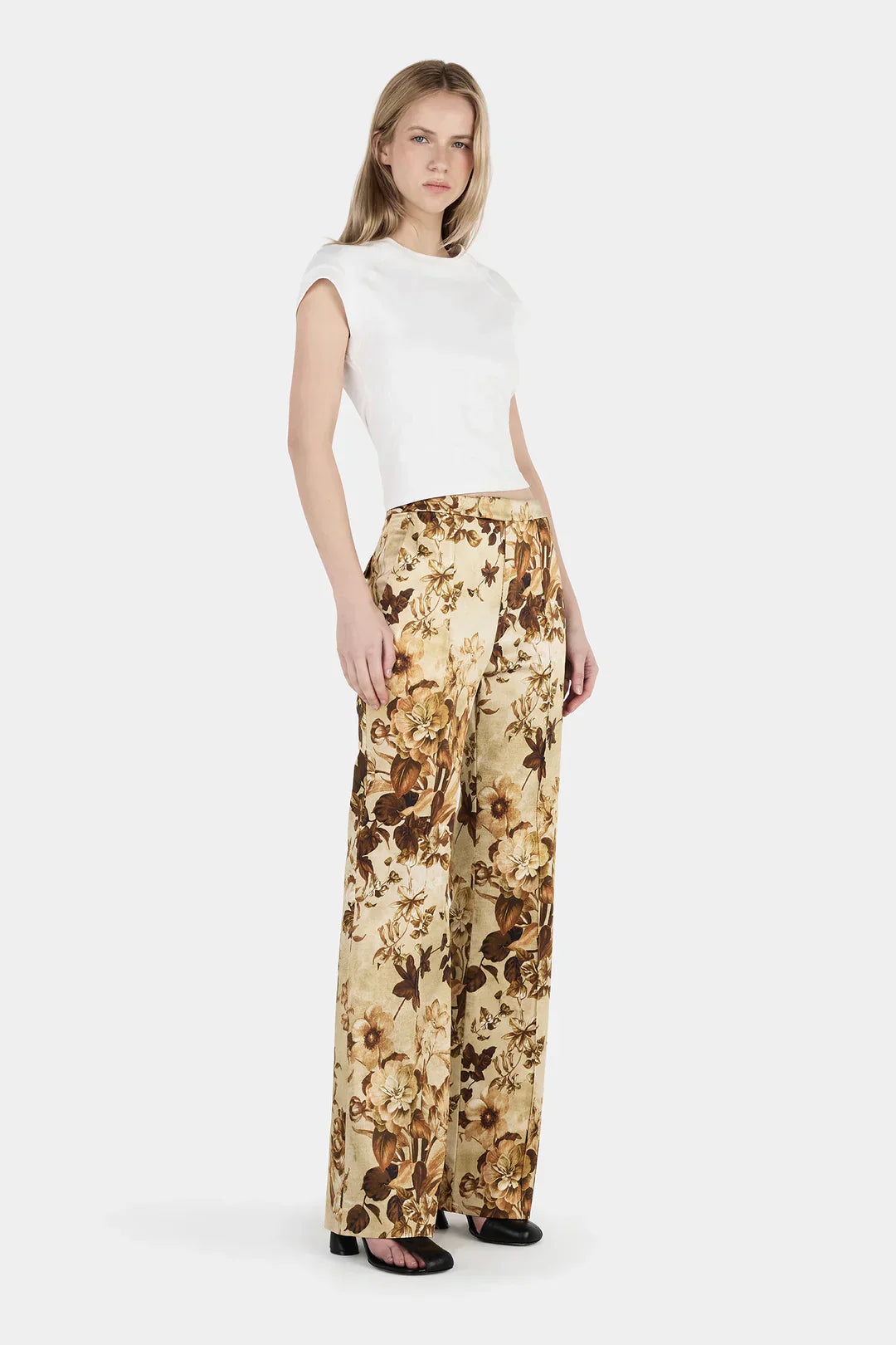 Hansen & Gretel Francesca Pants - Sepia Floral