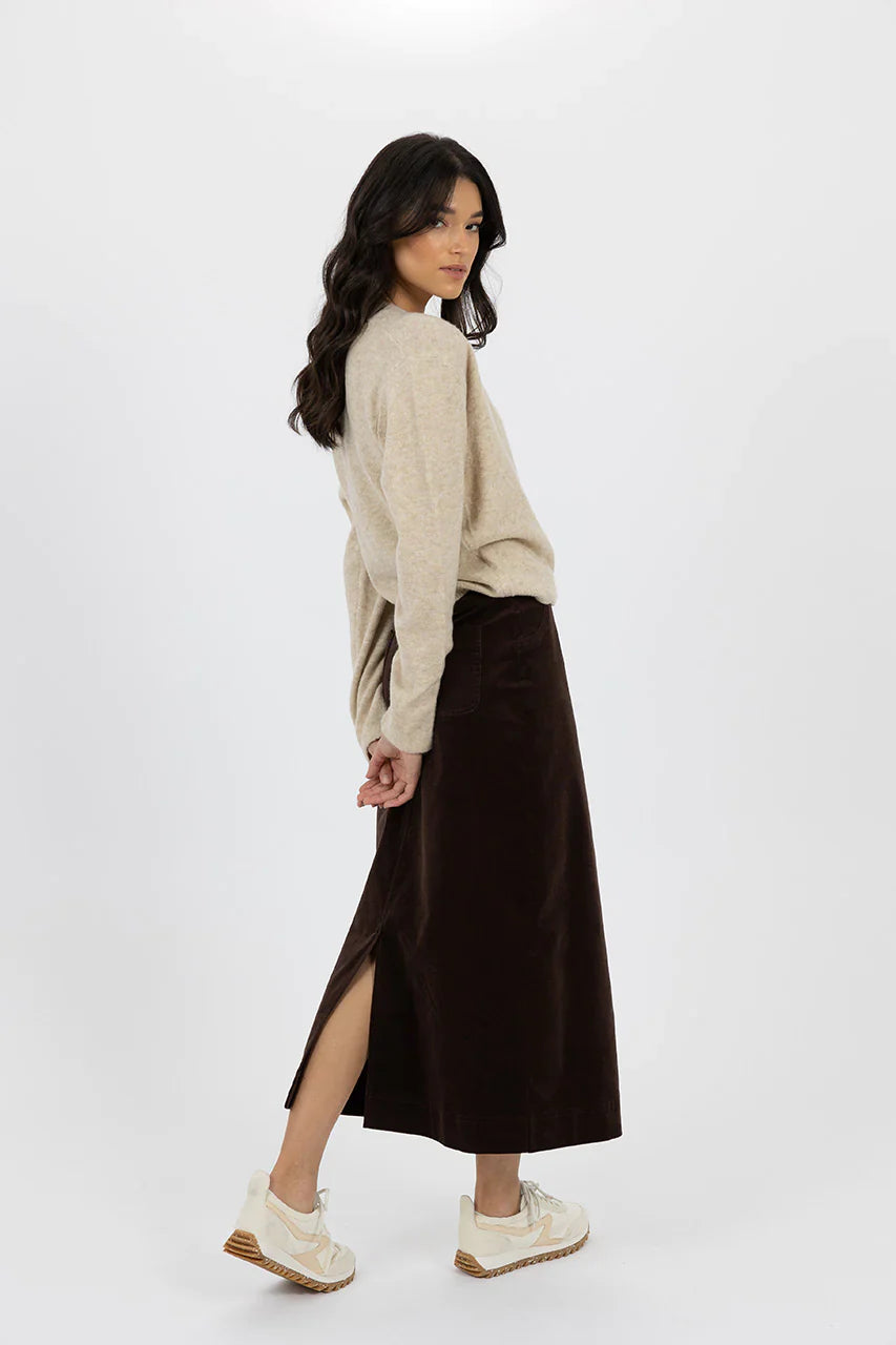 Humidity Lifestyle Billie Cord Skirt