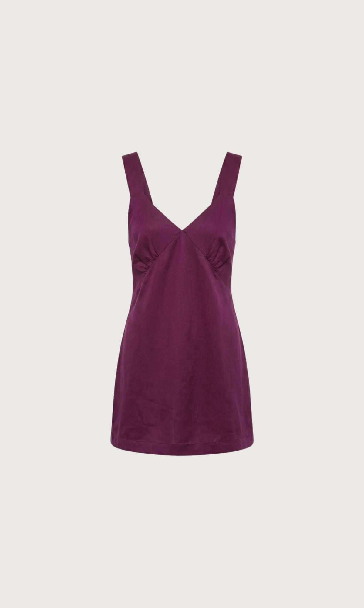 Liandra Cowrie Mini Dress in Plum