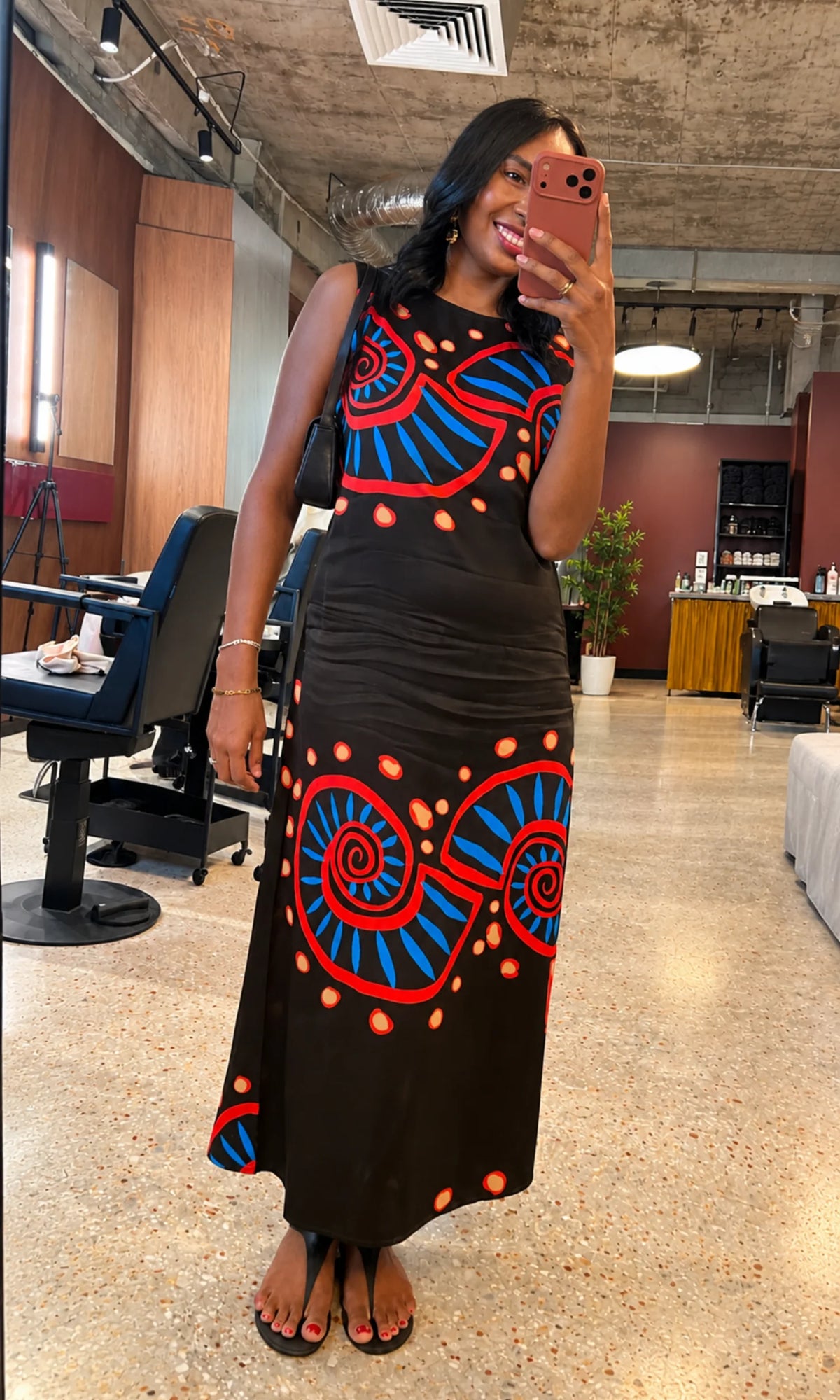 Liandra Midi Dress in Nautilus