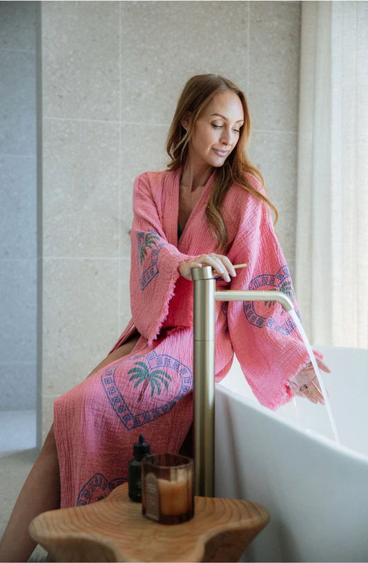 Cie Cie + Co Maxi Robe in Watermelon