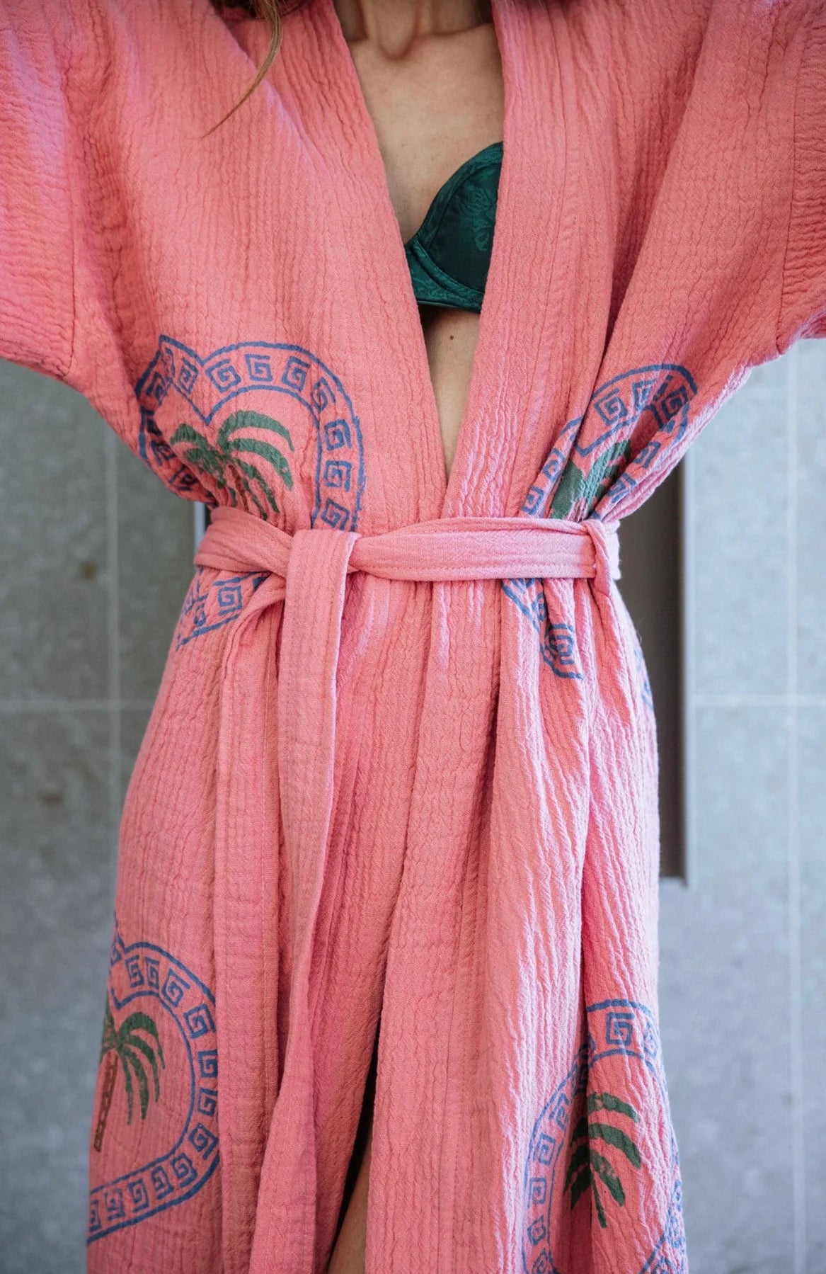 Cie Cie + Co Maxi Robe in Watermelon