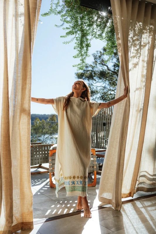 Cie Cie + Co Maxi Dress in Natural Tiny Dancer