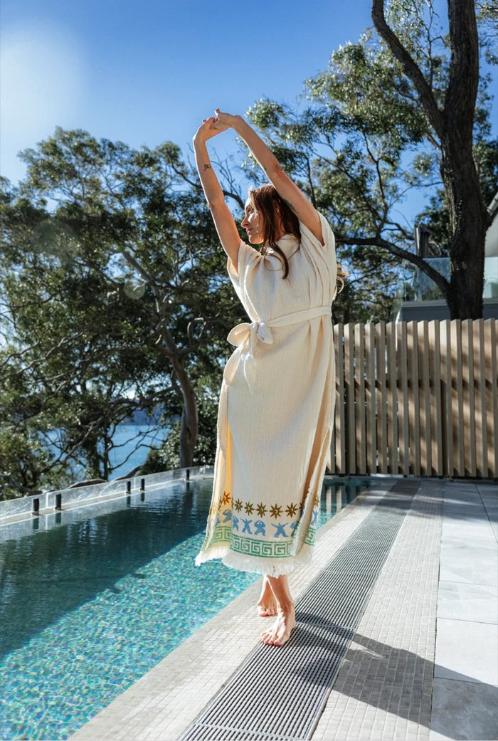 Cie Cie + Co Maxi Dress in Natural Tiny Dancer