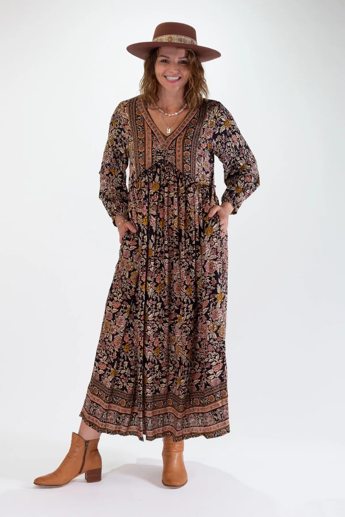 Ombak Mila Maxi Dress Desert Rose