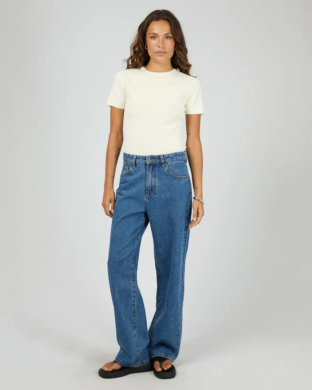 Silent Theory Ollie Knit Tee in White