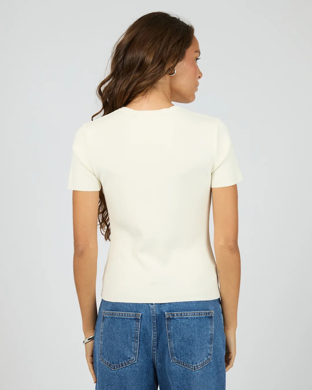 Silent Theory Ollie Knit Tee in White