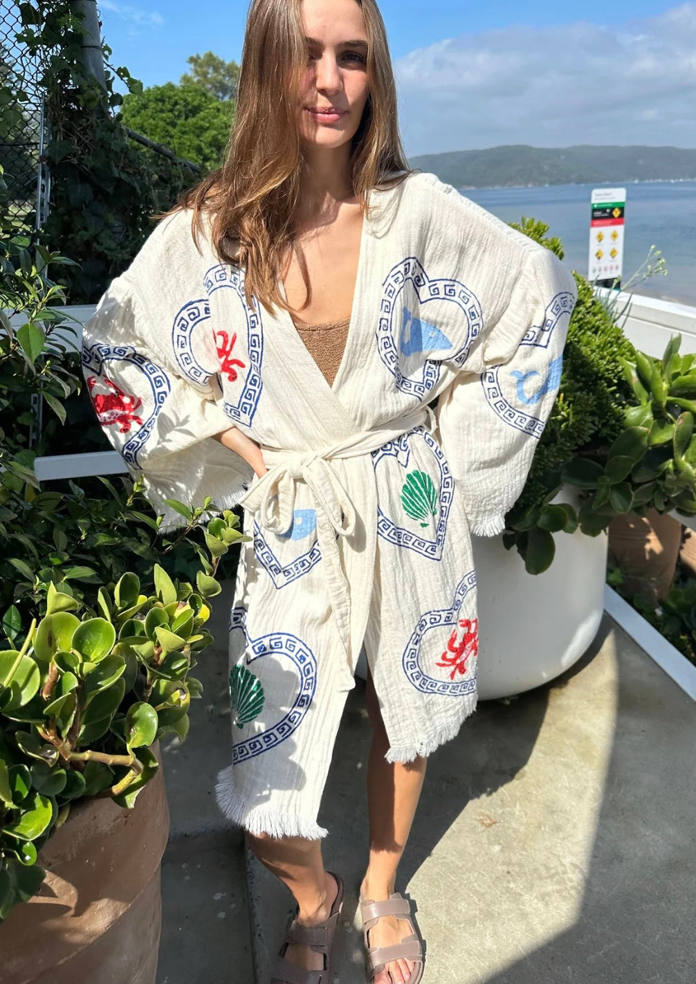 Cie Cie + Co Midi Robe in Natural